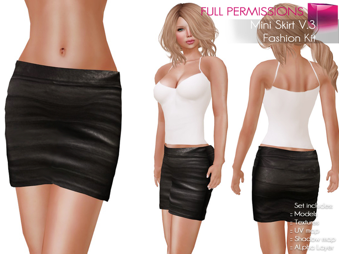 Full Perm Mesh Mini Skirt V.3 – Fashion Kit