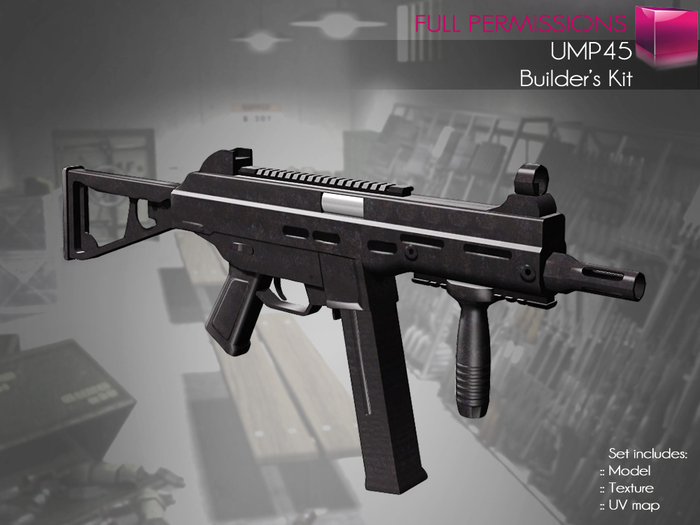 Full Perm Mesh UMP45 Gun – Builder’s Kit