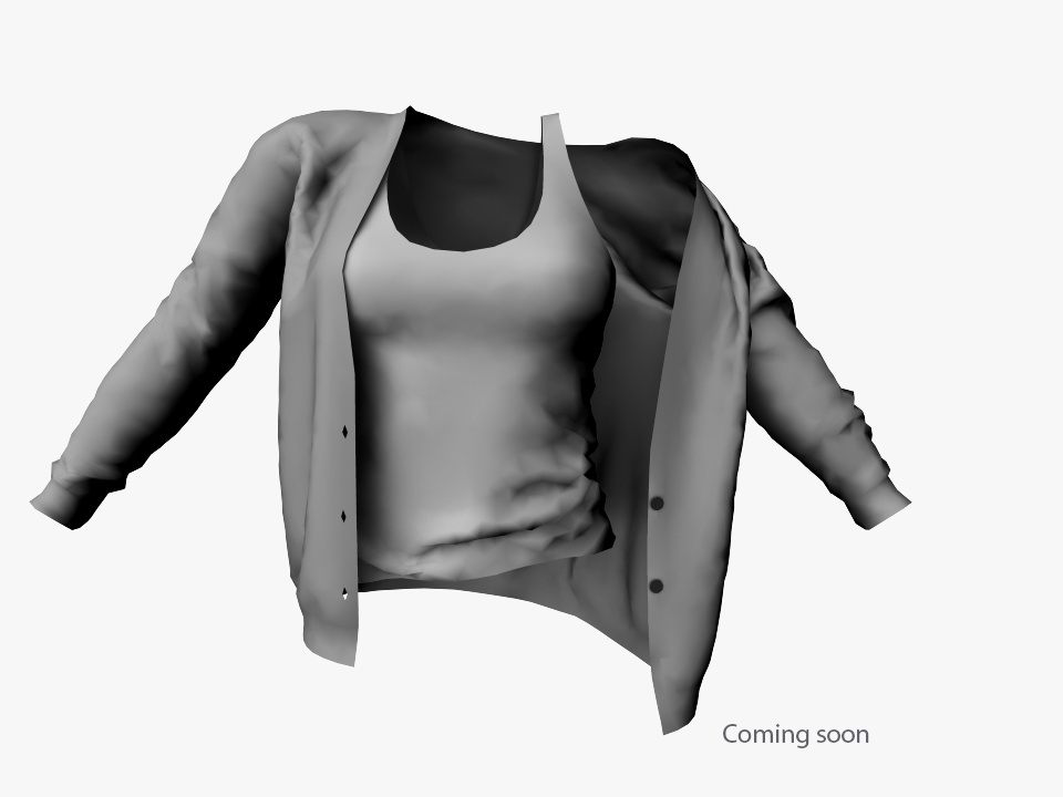 Coming soon: Ladies Off Shoulder Cardigan with Vest Tank