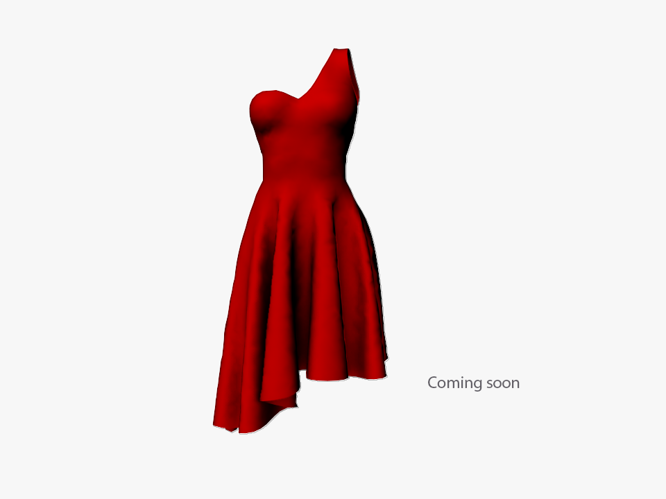Coming soon_One Shoulder Asymmetrical Cocktail Dress