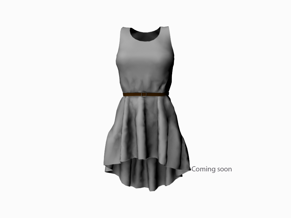 Coming soon – Hem Flouncing dress with Belt