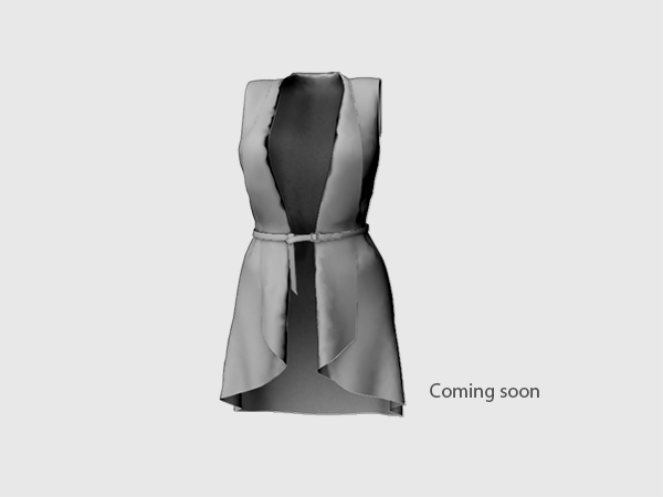 Coming soon – Ladies Long Vest with belt