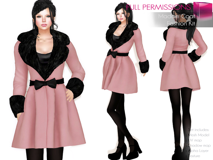 Full Perm Rigged Mesh Madam Coat – Fashion Kit