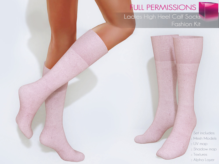 Full Perm Mesh Ladies High Heel Calf Socks – Fashion Kit