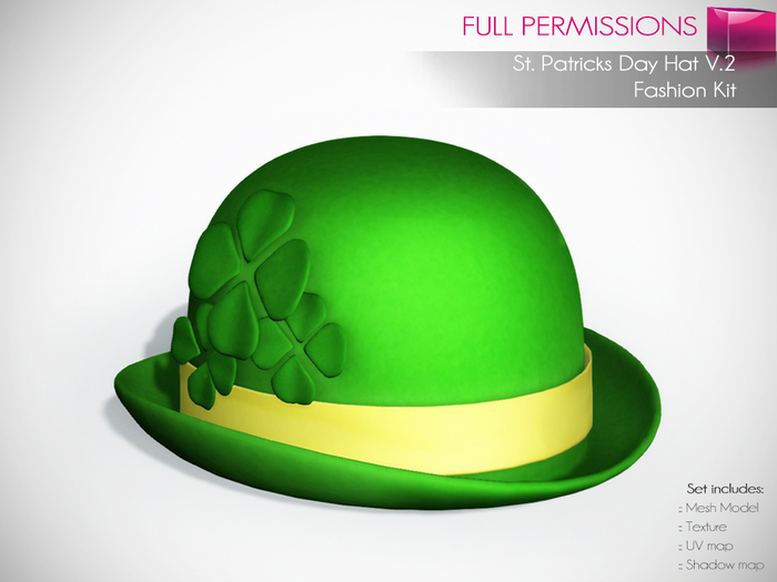 Full Perm Mesh St.Patricks Hat V.2 – Fashion Kit