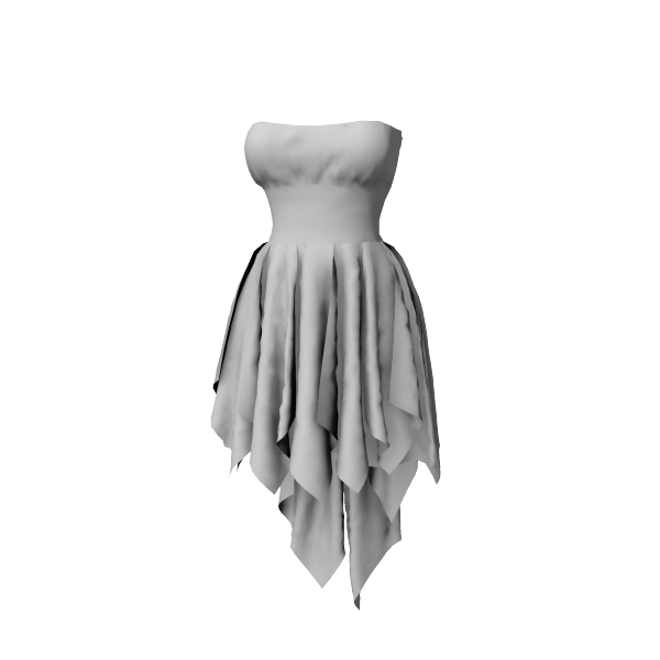 Coming soon – Chiffon Strapless Cocktail Dress with Draped Frills