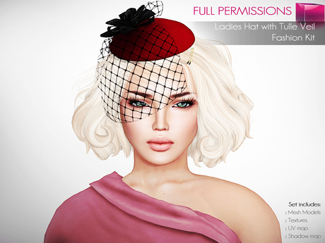 Full Perm Ladies Tulle Veil Hat – Fashion Kit