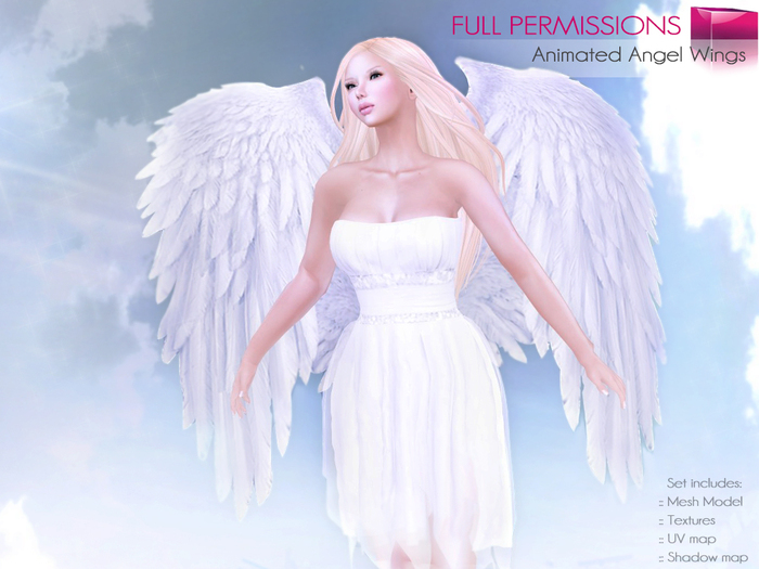 Full Perm Mesh Animated (scripted) Angel Wings