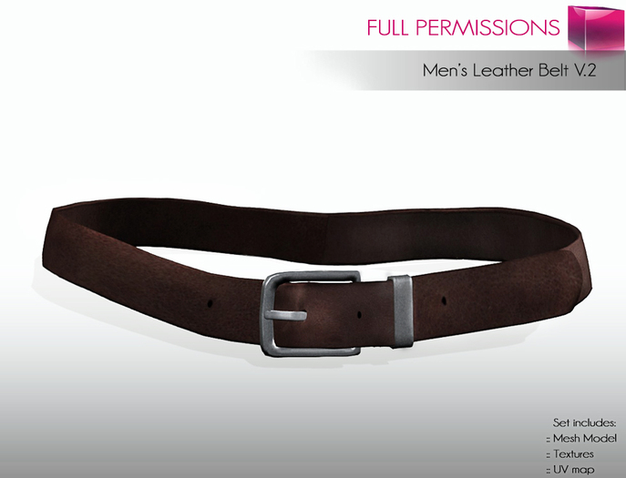 Full Perm Mesh Men’s Leather Belt V2