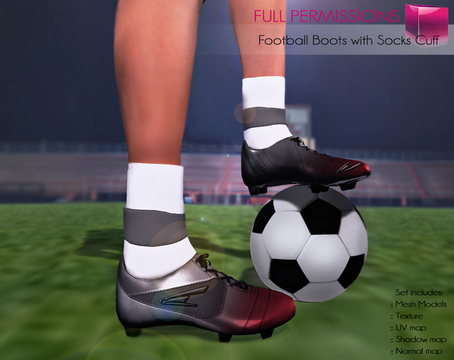 Full Perm Rigged Mesh Football Boots With Ankle Socks