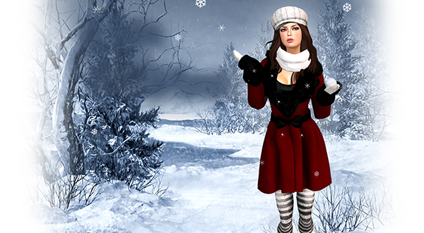 Meli Imako madam coat is featured on Second Life homepage