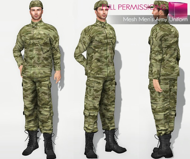 Full Perm Fitmesh Men’s Army Uniform Outfit