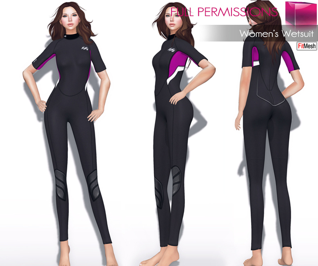 Full Perm Fitmesh and Rigged Mesh Women’s Wetsuit