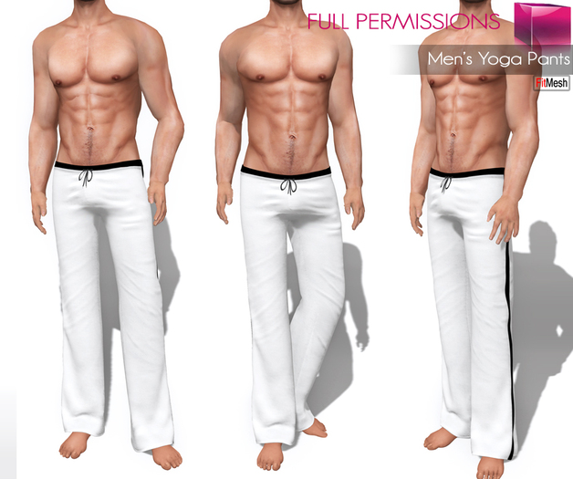Full Perm Fitmesh and Rigged Mesh Men’s Yoga Pants