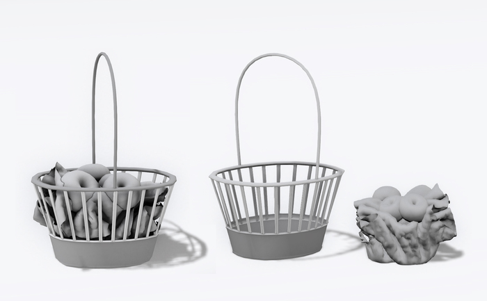 Mesh Knitter’s Basket Accessory With Two Basket Holding Poses – Meli Imako