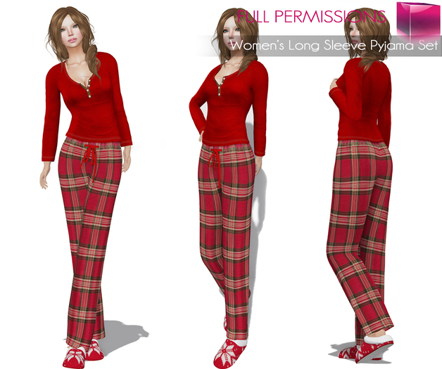 MI Rigged Mesh Women’s Long Sleeve Pyjama Set