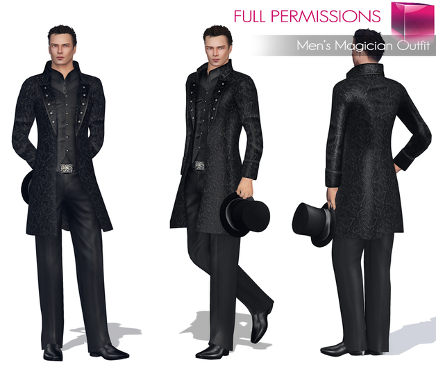 Free June Gift!!! MI Rigged Mesh Men’s Magician Outfit