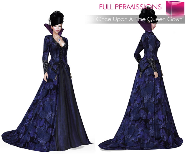 MI Rigged Mesh Once Upon A Time Queen Gown