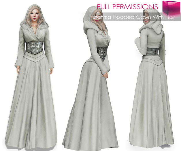 Free!!! My Facebook Page Followers September Gift! Meli Imako Full Perm Mesh Stahma Hooded Gown With Hair