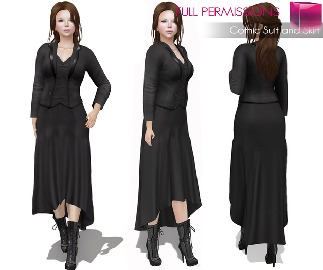 SALE %70 OFF During the Weekend!!! Full Perm Meli Imako Mesh Women’s Gothic Suit
