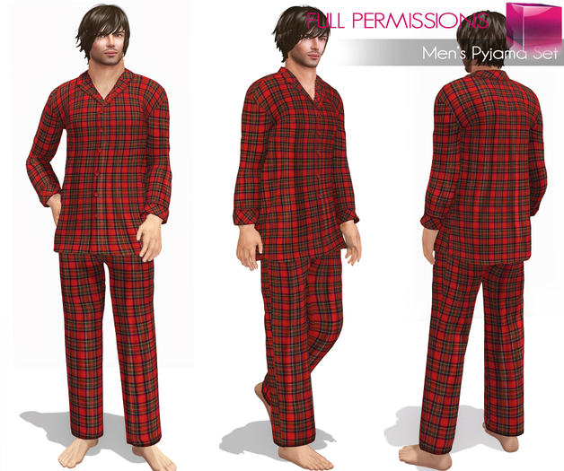 Meli Imako Full Perm Mesh Men’s Pyjama Set