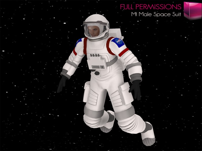 Full Perm Rigged Mesh Male Space Suit