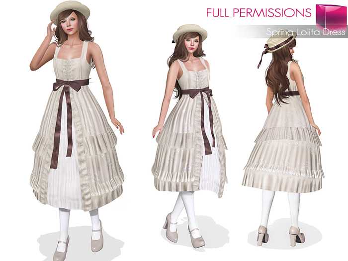 Full Perm MI Mesh Spring Lolita Dress