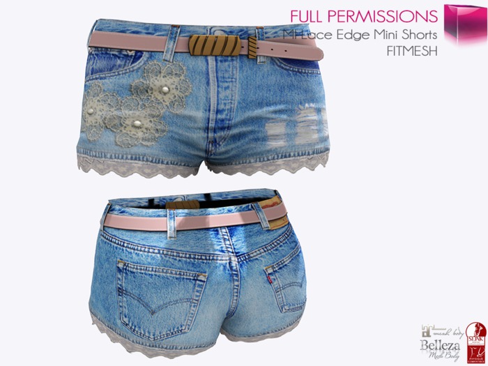 AMAZING Sale, SAVE HUNDREDS Only 100L During Weekend MI Lace Edge Mini Shorts FITMESH – Slink – Maitreya – Belleza & Classic