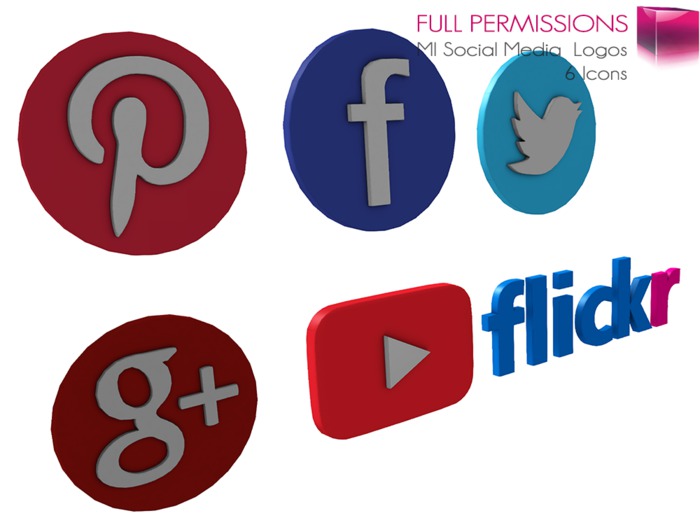 Full Perm Mesh MI Social Media Icons