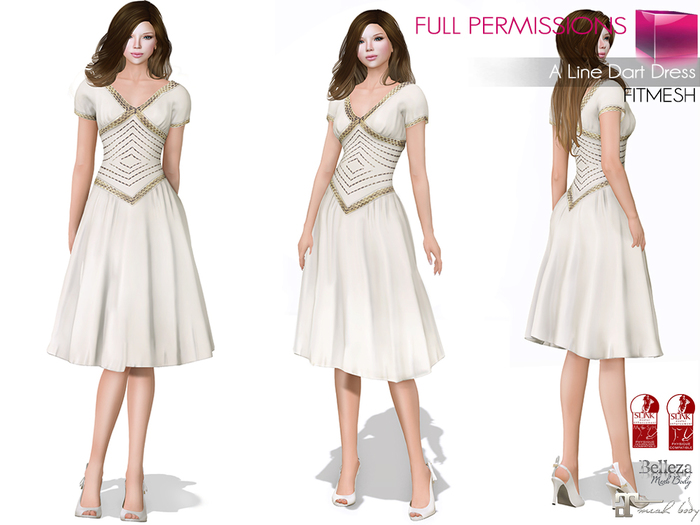 Full Perm MI A Line Dart Dress FITMESH – Slink – Maitreya – Belleza – Slink Hourglass & Classic