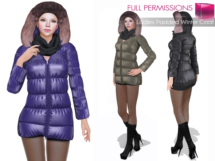 Full Perm MI Ladies Padded Winter Coat FITMESH – Slink – Maitreya – Belleza & Classic