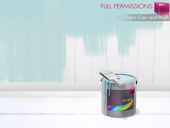 Full Perm MI Paint Can and Brush