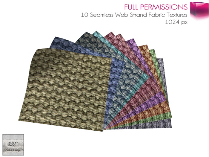 Full Perm MI 10 Seamless Web Strand Fabric Textures