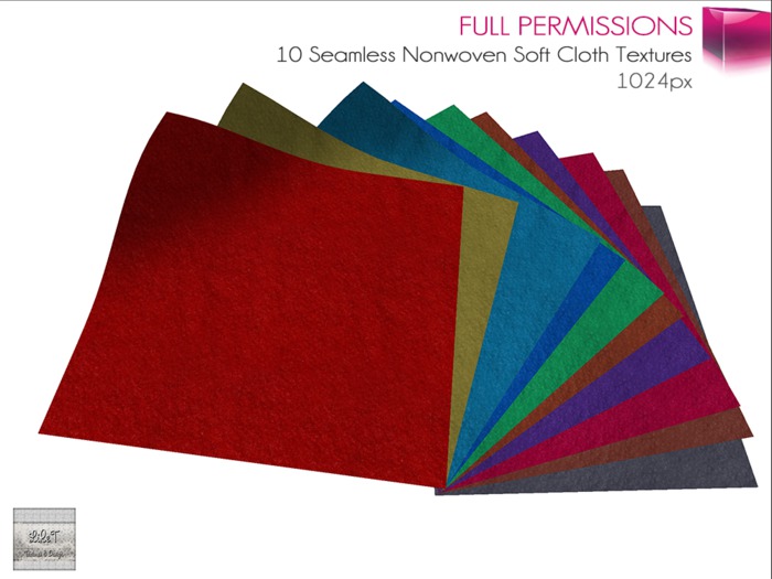 Full Perm MI Seamless Nonwoven Soft Cloth Textures