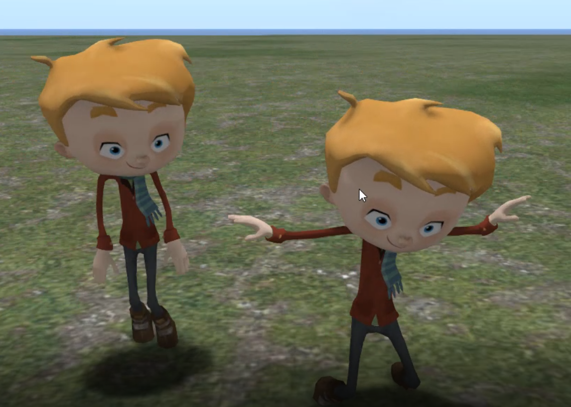 Animesh Twins – Our Animesh Tests Preview – They are not avatars, they are normal mesh objects animated