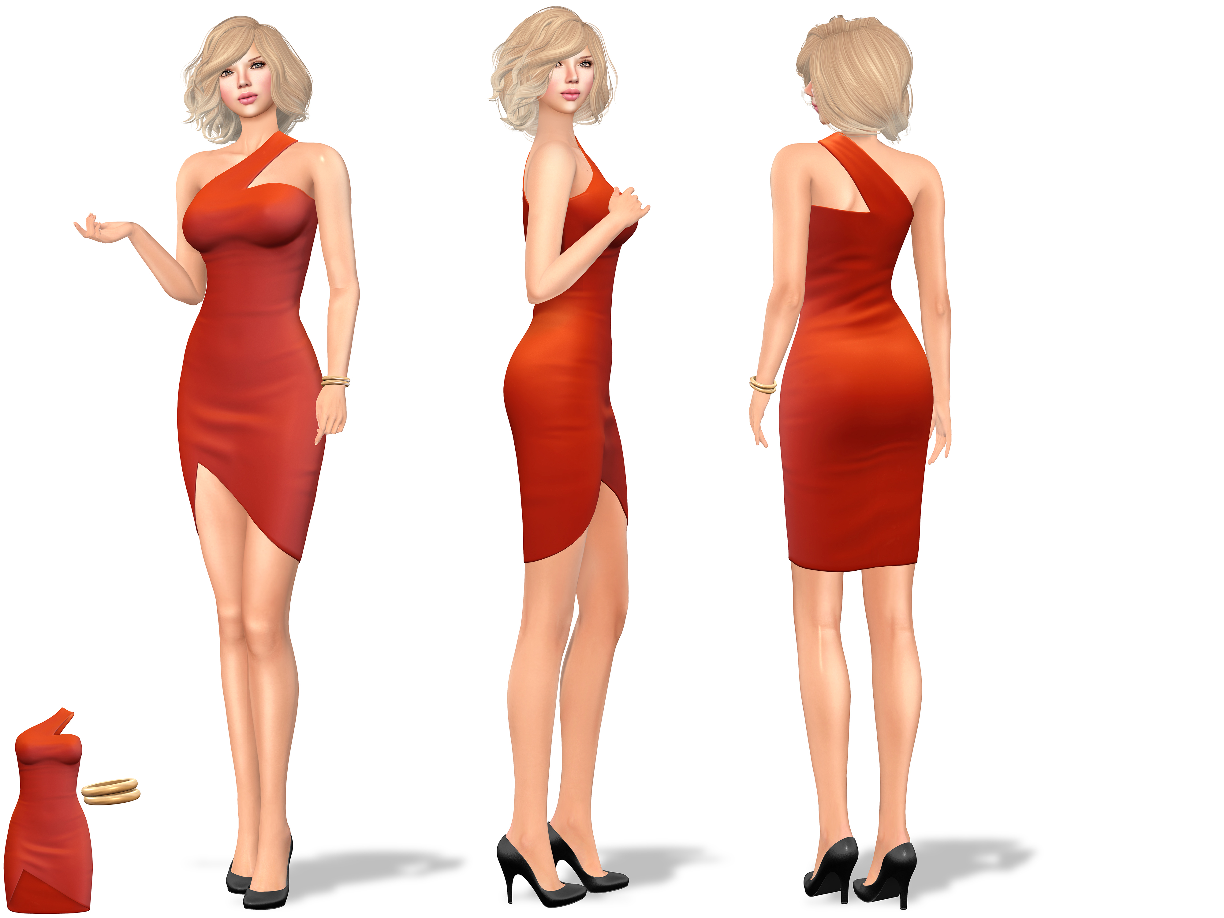 New release: Tulip Skirt One Shoulder Strap Dress
