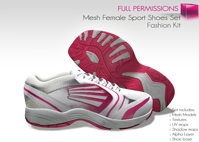 Full Perm Mesh Female Sport Shoes Set – Fashion Kit