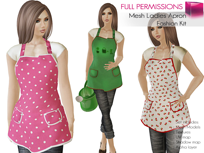 Full Perm Rigged Mesh Ladies Apron – Fashion Kit