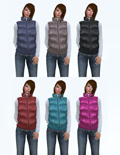 Full Perm Rigged Mesh Ladies Padded Vest – Fashion Kit