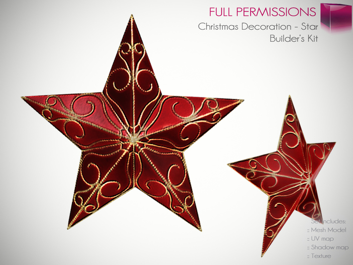 Full Perm Mesh Christmas Decoration Star – Builder’s Kit