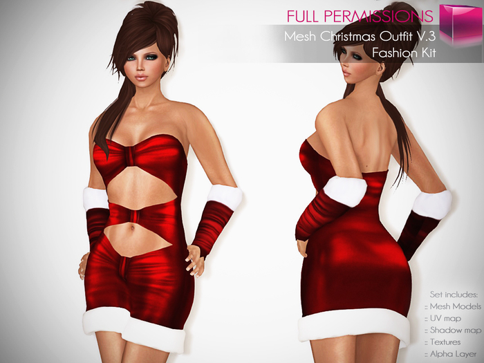 Full Perm Rigged Mesh Christmas Outfit V.3 – Fashion Kit