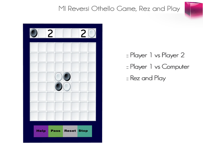 Reversi (Othello) Pass Time Fun Game