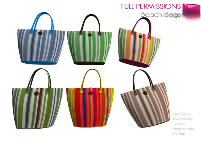 Full Perm Mesh Beach Bag