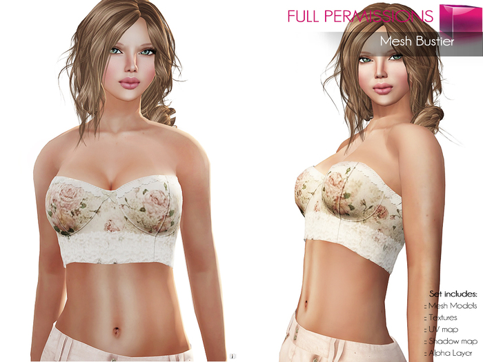 Full Perm Rigged Mesh Bustier