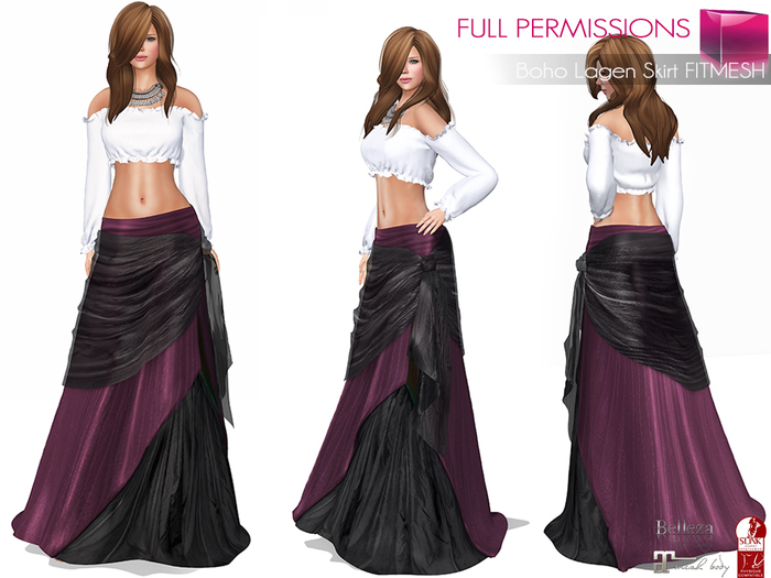 Full Perm MI Boho Lagen Skirt FITMESH – Slink – Belleza – Maitreya