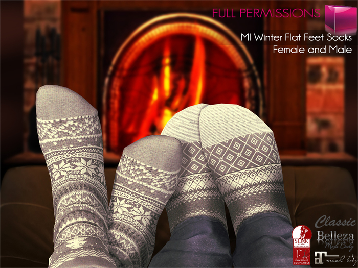 Full Perm MI Winter Flat Feet Socks (Female and Male)
