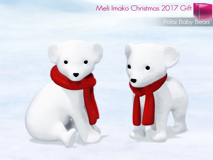 Meli Imako Christmas 2017 Gift – Xmas Polar Baby Bear